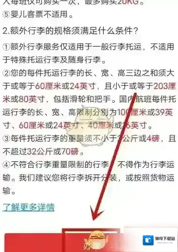 中国国航行李额