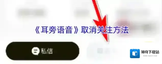 耳旁语音取消关注
