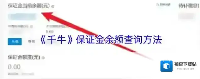 千牛保证金余额