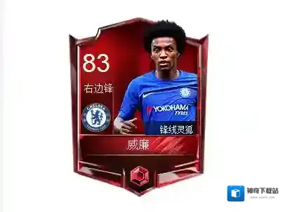 FIFA足球世界威廉球员属性 威廉球员数据