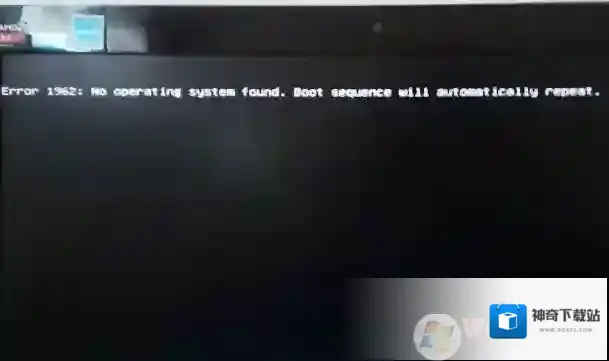 电脑开不了机提示Error:1962 No operating system found怎么解决