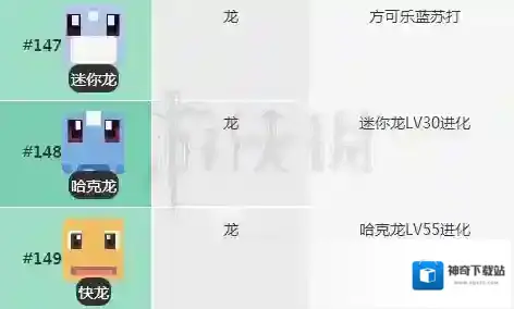 宝可梦探险寻宝迷你龙食谱 快龙料理进化技能介绍