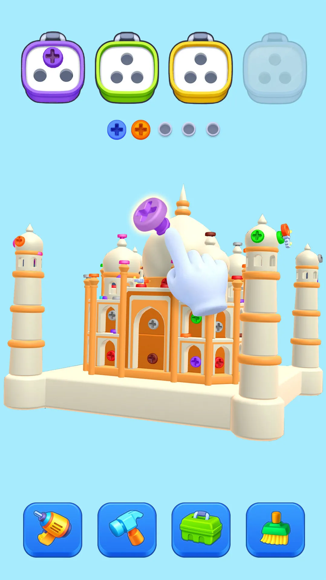 疯狂拧螺丝游戏关卡