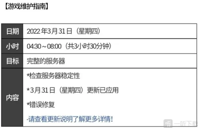 DNF手游韩服3月31日更新公告是什么 韩服3月31日更新时间内容分享