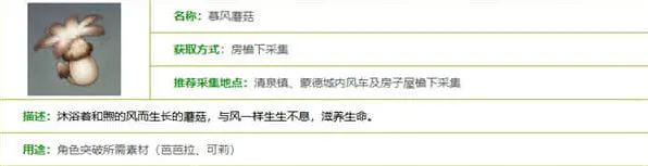 原神慕风蘑菇采集位置全解析