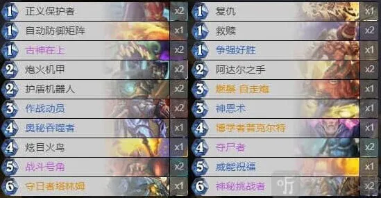 炉石传说暗月马戏团奥秘骑卡组指南