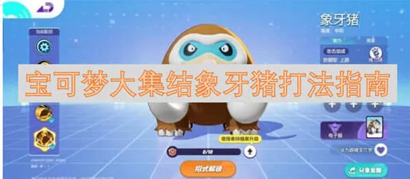 宝可梦大集结象牙猪指南全解