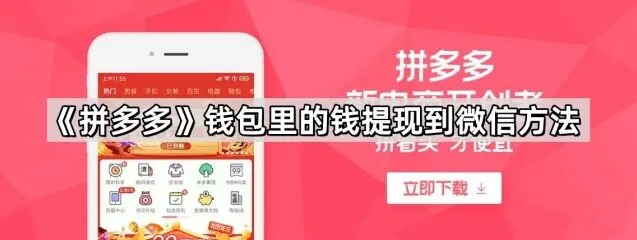 《拼多多》钱包里的钱提现到微信攻略