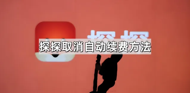 《探探》取消自动续费方法全解