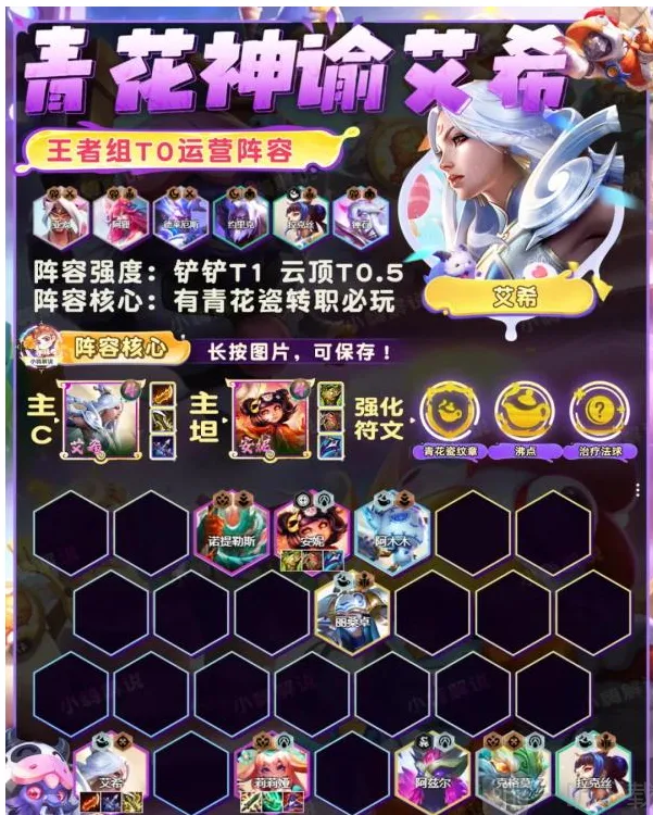 金铲铲之战青花神谕艾希阵容最全攻略