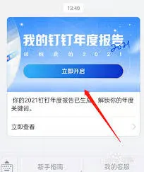 查看钉钉年度报告的方法