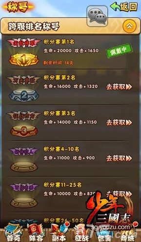 少年三国志称号系统全面解析