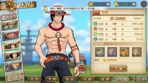 航海王艾斯角色突破材料获取指南