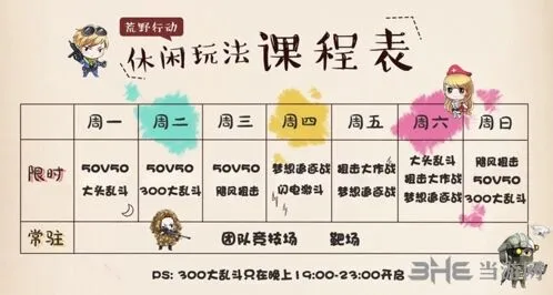 荒野行动休闲玩法排期调整玩法指南