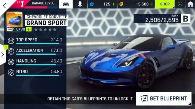 《狂野飙车9》B级克尔维特grandsport评测