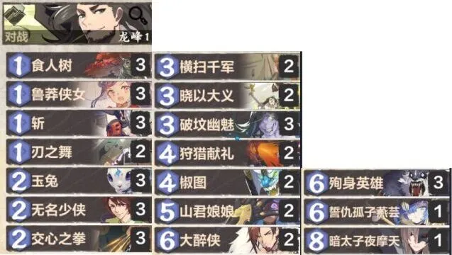 仙剑奇侠传卡组