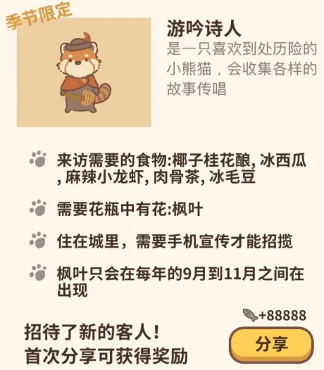 动物餐厅游吟诗人解锁方法与技巧