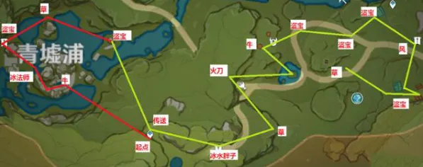 《原神》全地图锄地路线指南