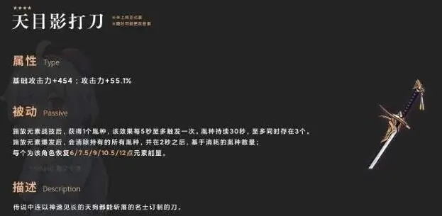 原神天目影打刀怎么获得介绍