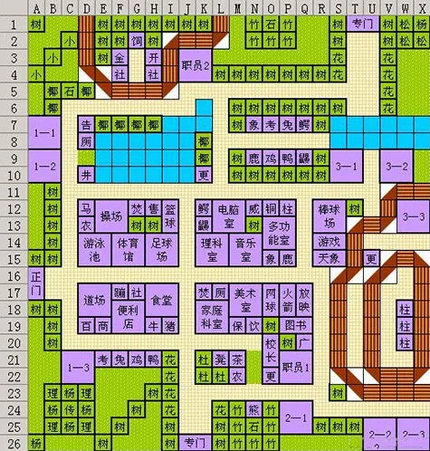 口袋学院物语布局图