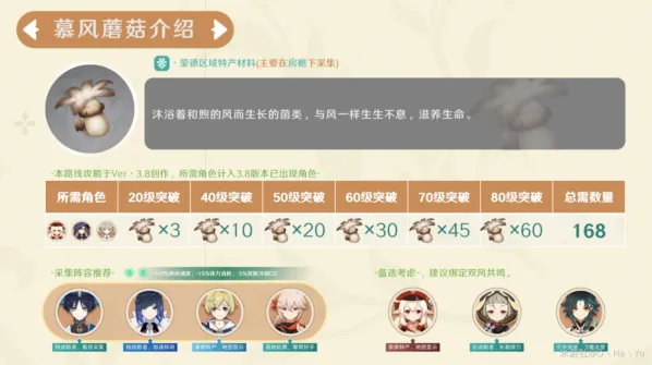 原神慕风蘑菇采集路线完整教程