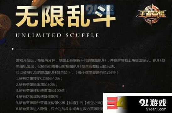 王者荣耀无限乱斗地图增益攻略