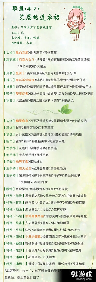 奇迹暖暖艾思连衣裙高分搭配指南