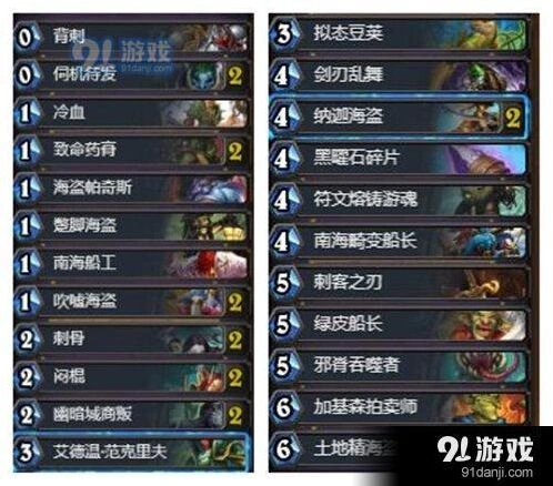 炉石传说狂野刀油贼卡组精通技巧