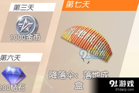 荒野行动落地成盒降落伞领取教程