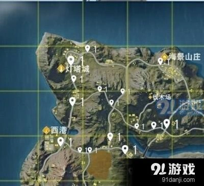 荒野行动车辆位置分布指南教程