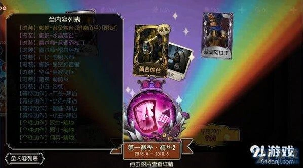 第五人格第一赛季精华2奖励说明 精华2奖励汇总