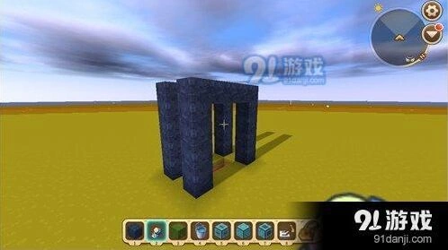 迷你世界水帘洞滑动门步骤教程