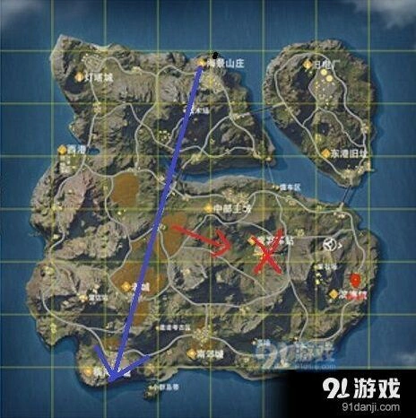 荒野行动跳伞落地技巧
