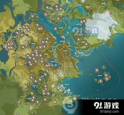 原神蒙德区域特产攻略 详细采集路线
