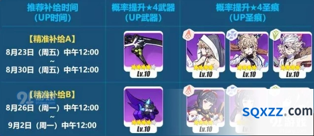 崩坏3 8月23日精准补给指南 活动详情介绍