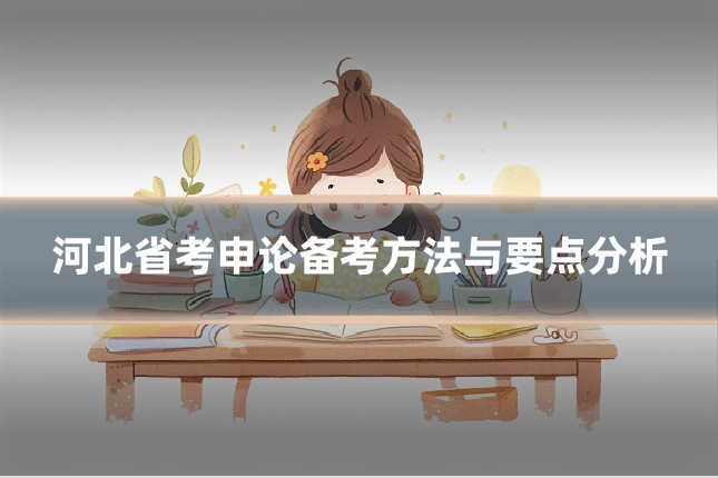 河北省考申论备考方法与要点分析
