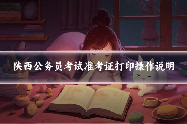 陕西公务员考试准考证打印操作说明