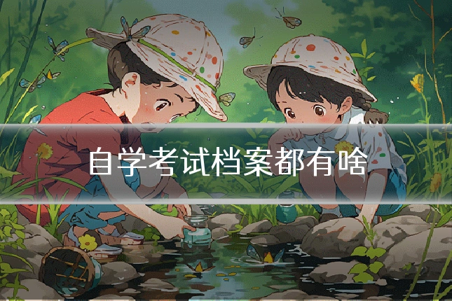 自学考试档案都有啥