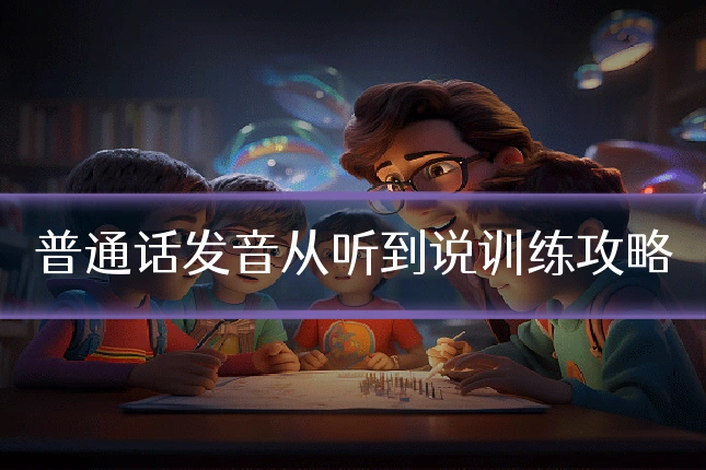 普通话发音从听到说训练攻略