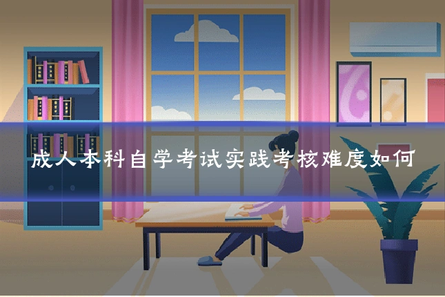 成人本科自学考试实践考核难度如何
