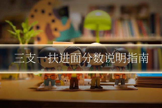 三支一扶进面分数说明指南