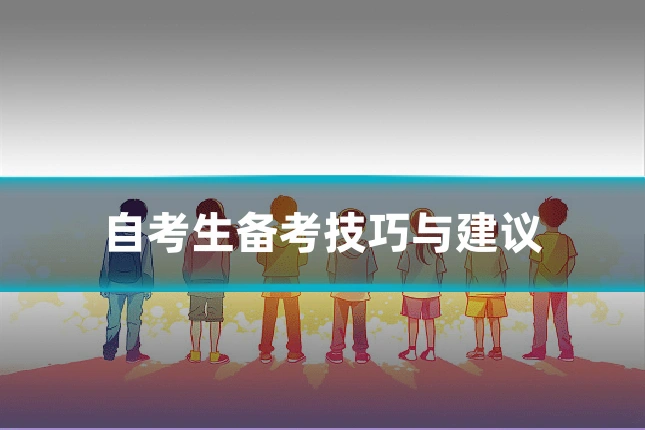 自考生备考技巧与建议