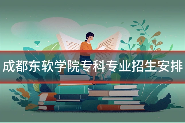 成都东软学院专科专业招生安排