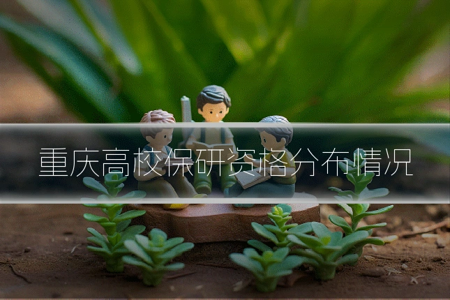 重庆高校保研资格分布情况