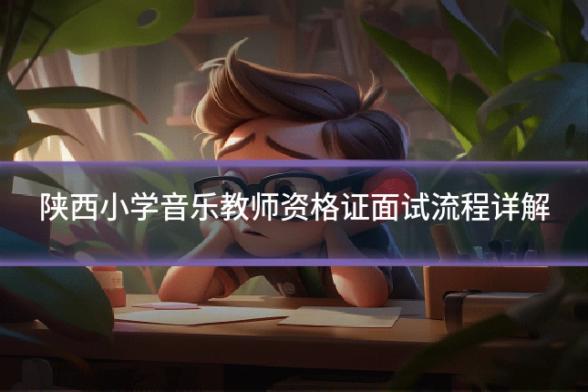 陕西小学音乐教师资格证面试流程详解