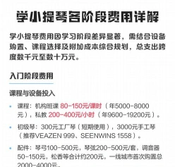 小提琴学费