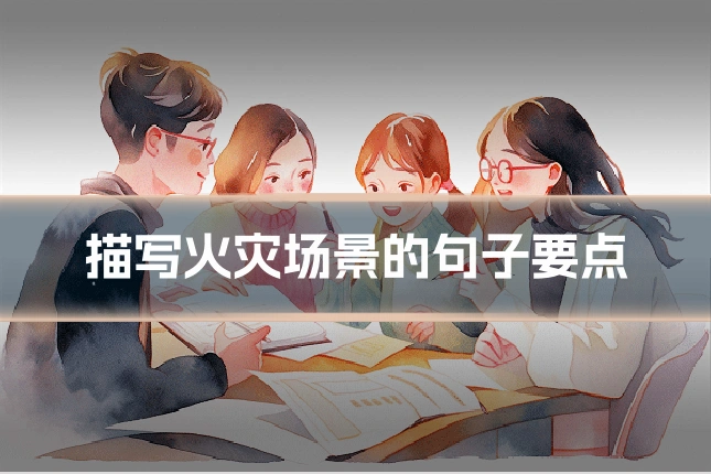 描写火灾场景的句子要点