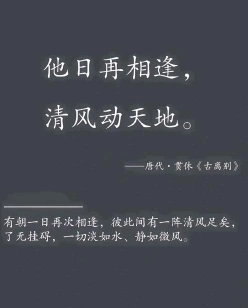 重逢诗句