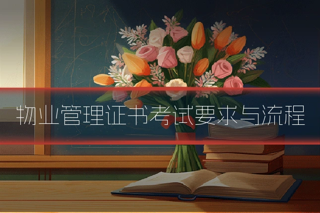 物业管理证书考试要求与流程