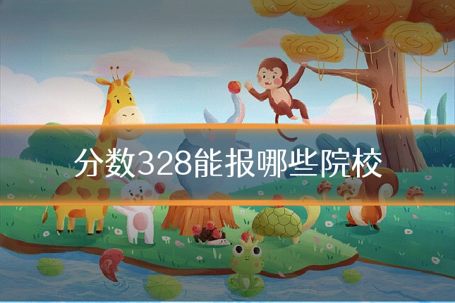 分数328能报哪些院校